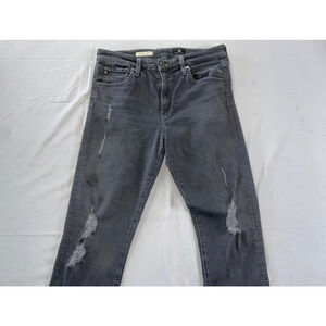 AG The Farrah High-Rise Skinny Destroyed Stretch Jeans. Women's Size 30R, GUC!!